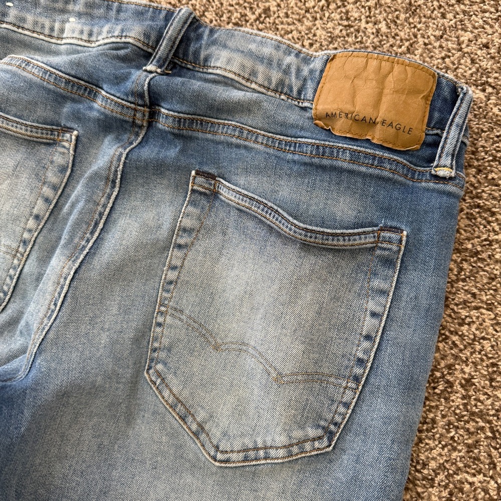 American Eagle Original Straight Jeans Men's 32x31 Blue Next Level Flex Denim